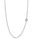 simple white diamond necklace