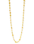 rose-cut yellow sapphire necklace