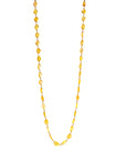 rose-cut yellow sapphire necklace
