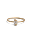 0.14ct baguette diamond stacking ring