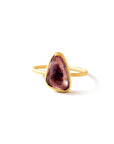 pale pink/2.12ct rose-cut sapphire stacking ring