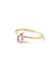 0.22ct portrait-cut spinel stacking rings