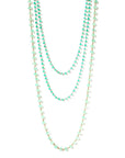 rough-cut emerald chain