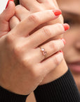 portrait-cut spinel stacking rings