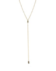 diamond briolette plunge necklace