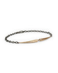 bronze/black rhodium arpent id bracelet