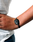 wood totem inlay bracelet