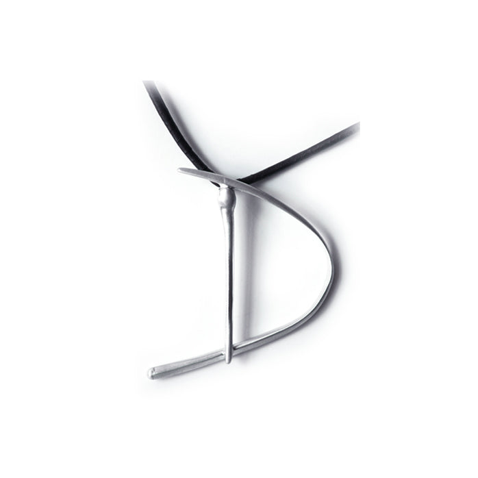 D / sterling silver lettres pendant