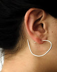 drawn hoop earrings