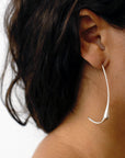 swallow hoop earrings