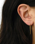  mirror point dangle earrings