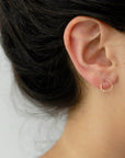 offset circle studs