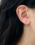 oval arabesque earrings
