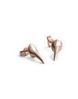 14k rose gold talon studs