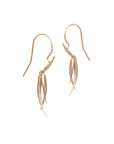 small / 14k yellow gold ankole tassle earrings