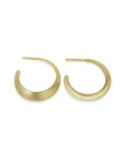 14k yellow gold minor eclipse hoops