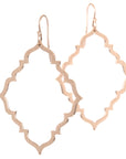 14k rose gold portail dangle earrings