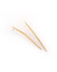 18k gold with pave diamonds diamond trace studs