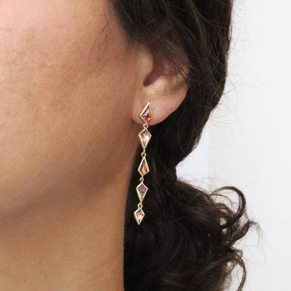  spinel cascade earrings