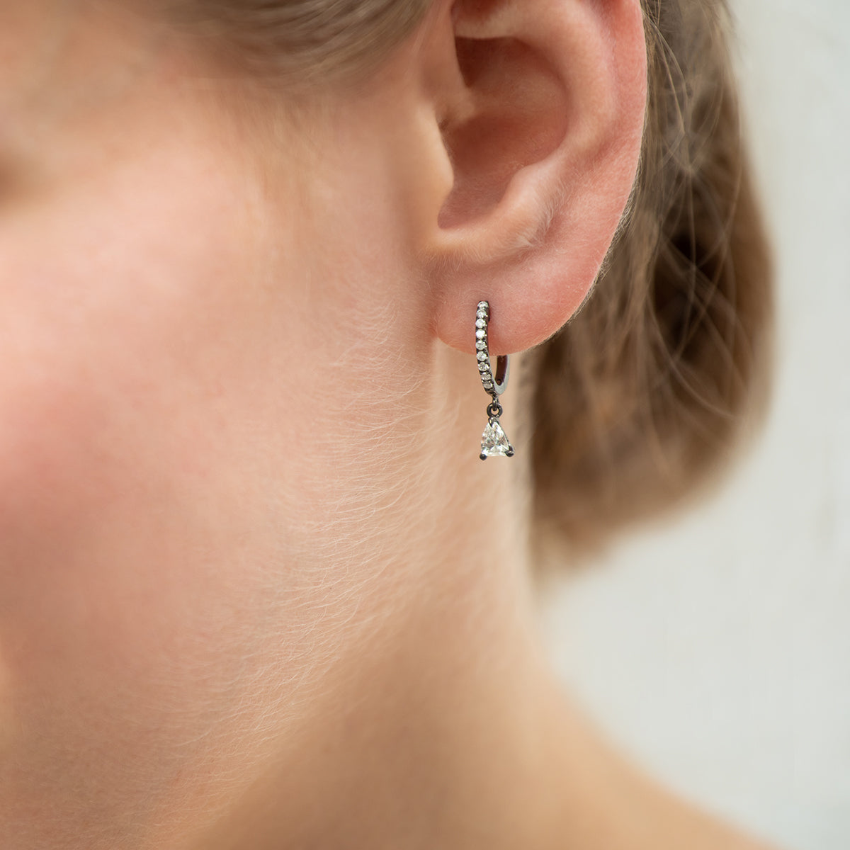  arrowhead diamond earrings (1.05ct)