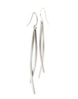 sterling silver double sliver earrings