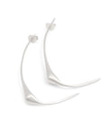 sterling silver swallow hoop earrings