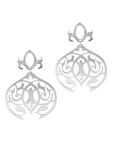 sterling silver arabesque dangle earrings