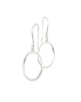 sterling silver / small "o" drop earrings