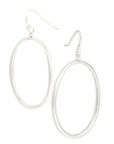 sterling silver / large "o" drop earrings