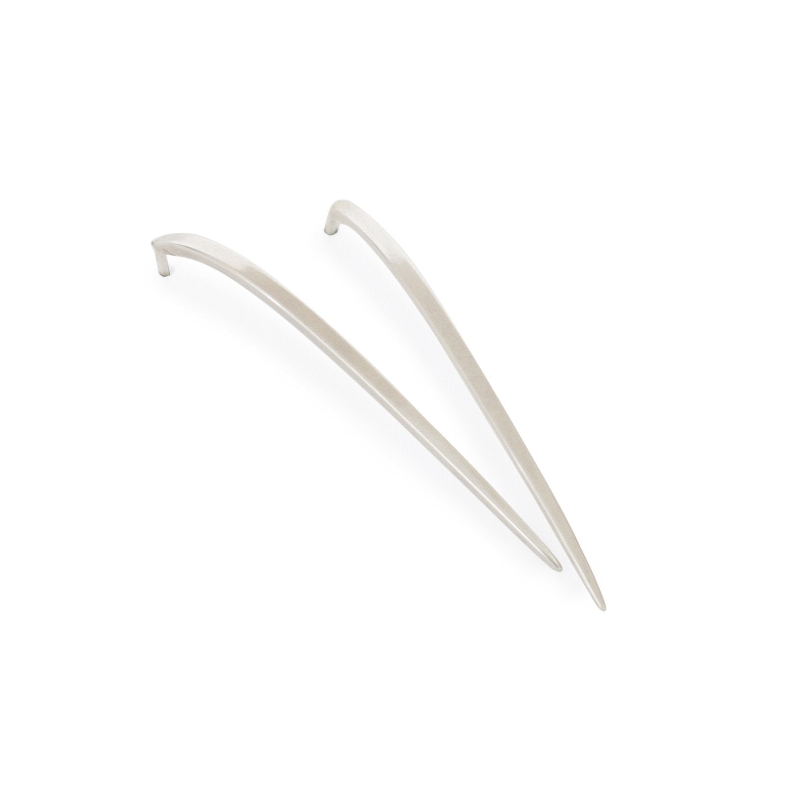 sterling silver curved stake studs