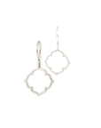 sterling silver small clover earrings