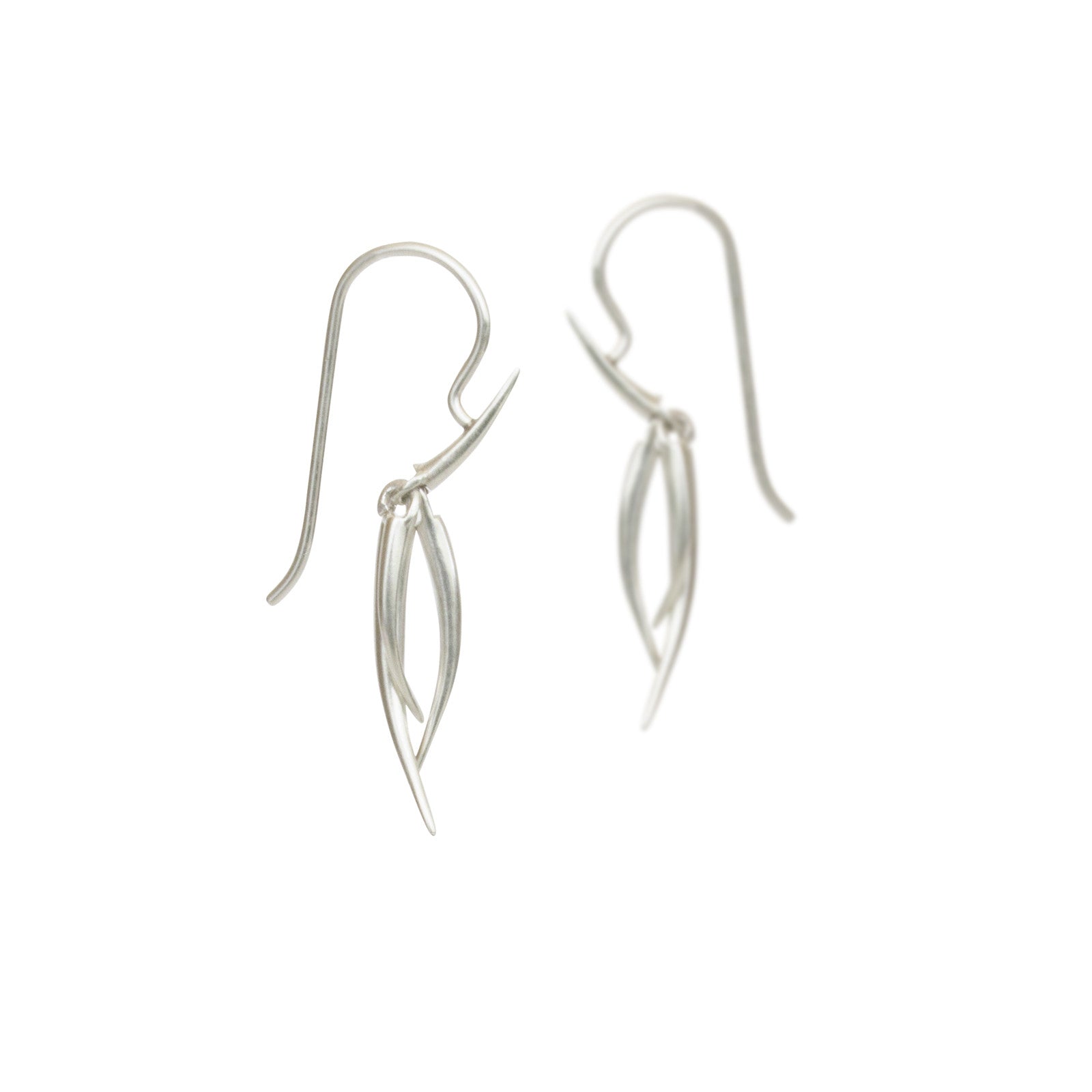 small / sterling silver ankole tassle earrings