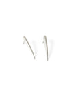 sterling silver tapered swell studs