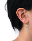 small point cluster earrings