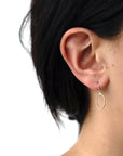 "o" drop earrings