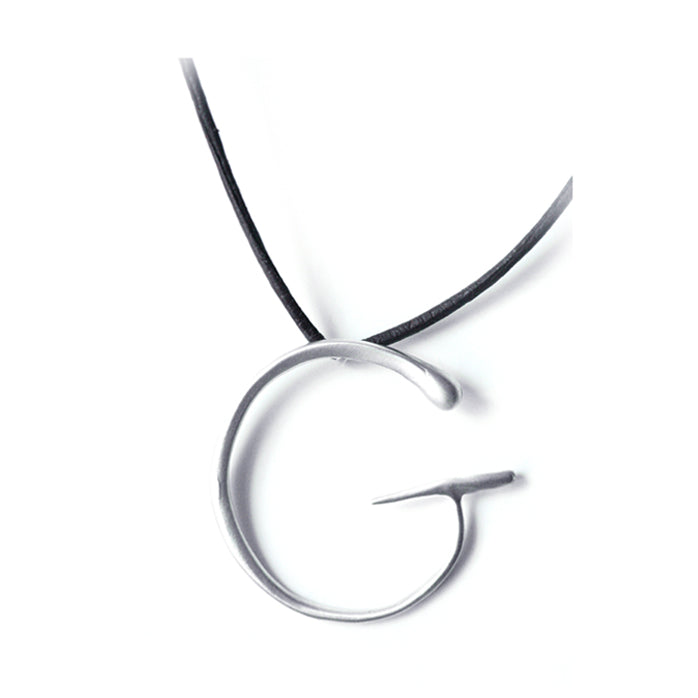G / sterling silver lettres pendant