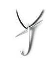 J / sterling silver lettres pendant