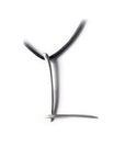 L / sterling silver lettres pendant