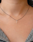 vertical shard necklace