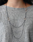 small "o" scatter necklace