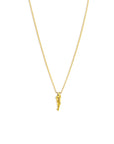 daggar/18" raw gold necklace