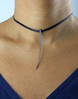  pavé curved stake choker