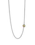 simple gray diamond necklace