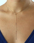 graduated briolette plunge necklace