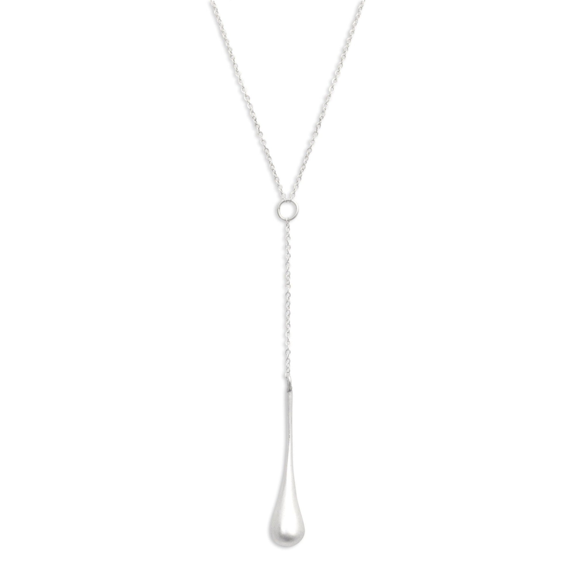 sterling silver teardrop necklace