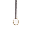 14k yellow gold small "o" necklace