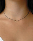 small "o" necklace