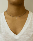 tiny sliver necklace