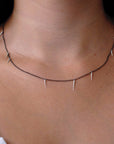 small point scatter necklace
