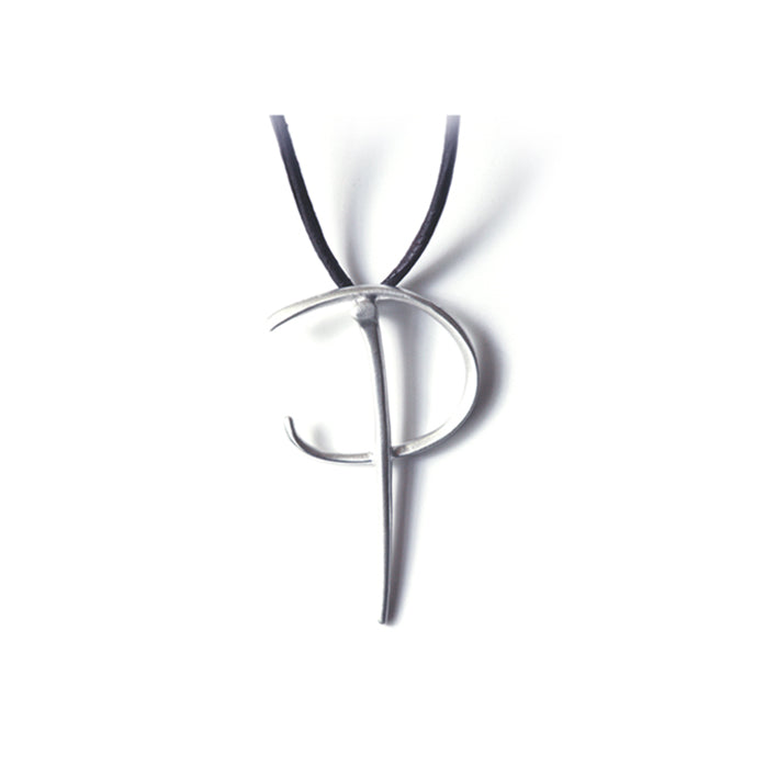 P / sterling silver lettres pendant